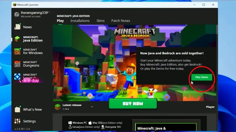 free minecraft for PC