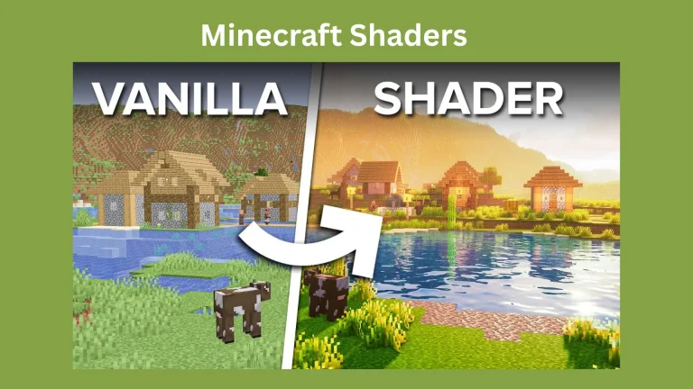 see difference after and before Minecraft Shaders in image